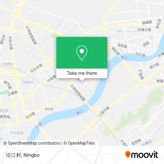 沿江村 map