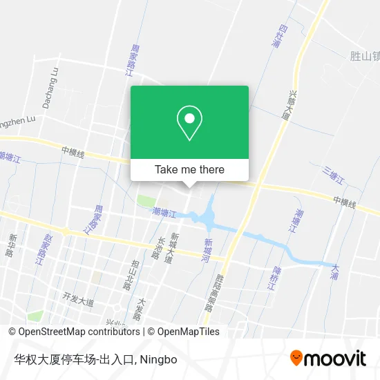 华权大厦停车场-出入口 map