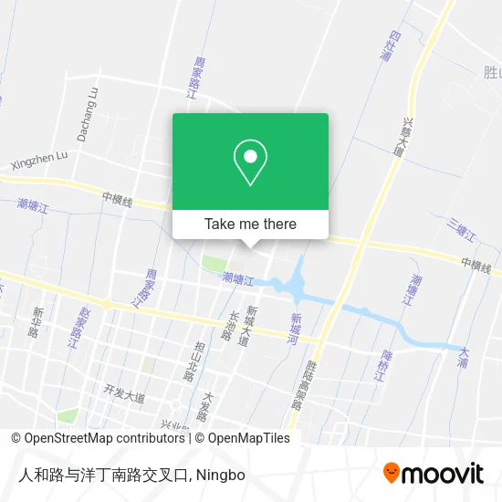 人和路与洋丁南路交叉口 map