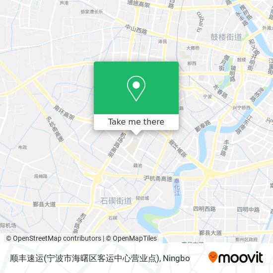 顺丰速运(宁波市海曙区客运中心营业点) map