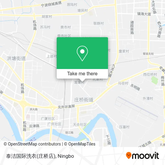 泰洁国际洗衣(庄桥店) map