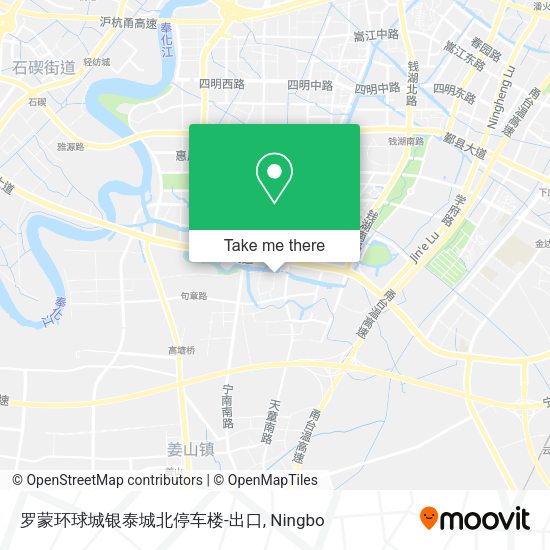 罗蒙环球城银泰城北停车楼-出口 map