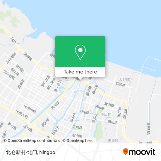 北仑新村-北门 map
