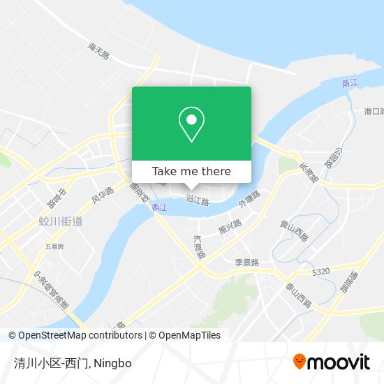 清川小区-西门 map