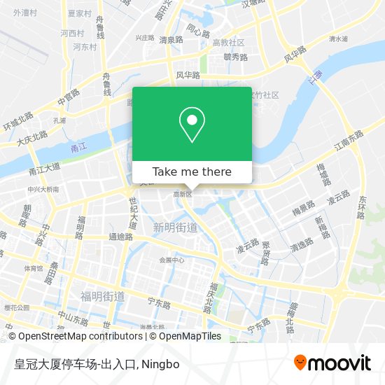 皇冠大厦停车场-出入口 map
