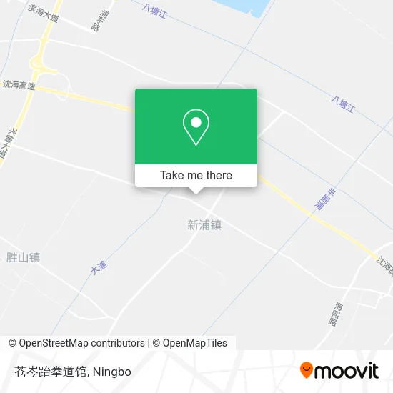 苍岑跆拳道馆 map