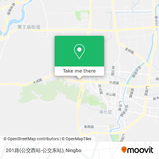 201路(公交西站-公交东站) map