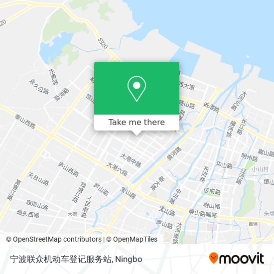 宁波联众机动车登记服务站 map