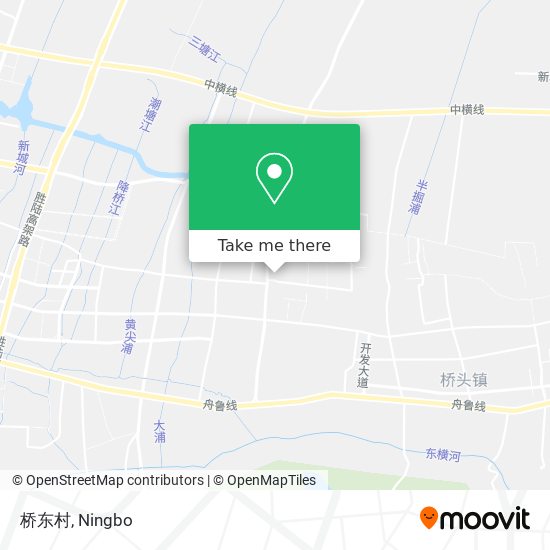 桥东村 map