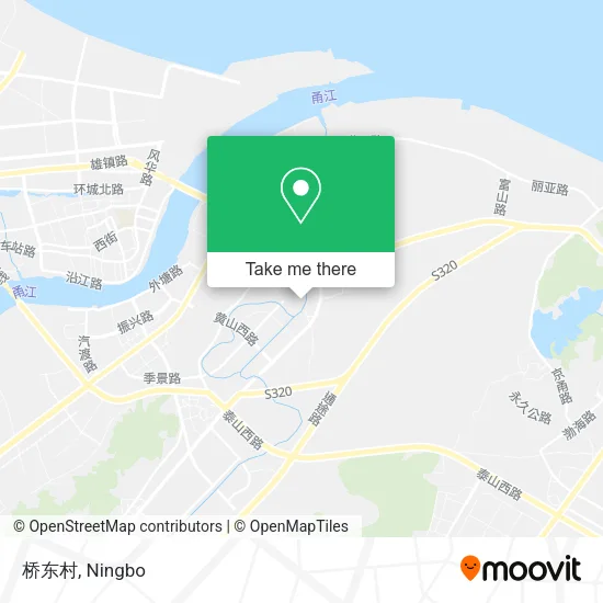 桥东村 map
