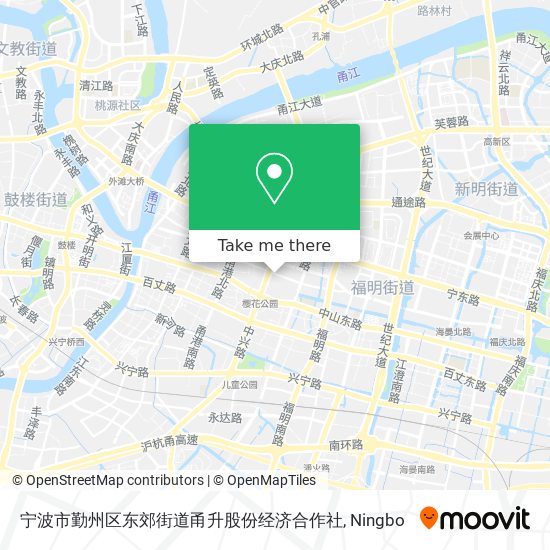 宁波市勤州区东郊街道甬升股份经济合作社 map