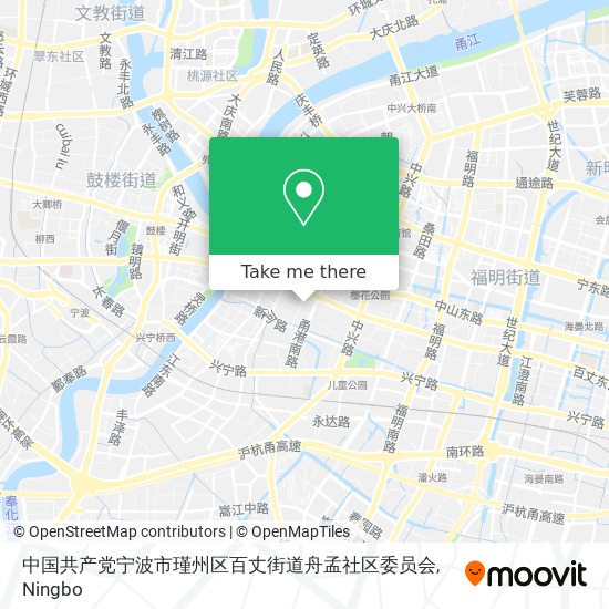 中国共产党宁波市瑾州区百丈街道舟孟社区委员会 map