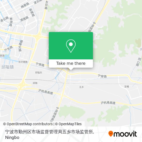 宁波市勤州区市场监督管理局五乡市场监管所 map