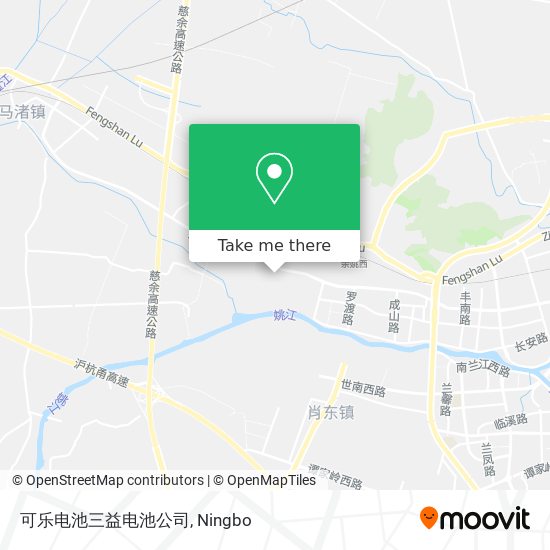 可乐电池三益电池公司 map