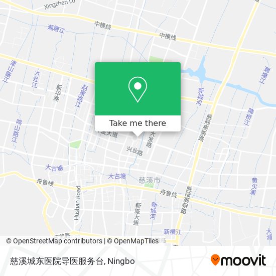 慈溪城东医院导医服务台 map