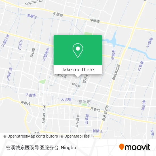 慈溪城东医院导医服务台 map