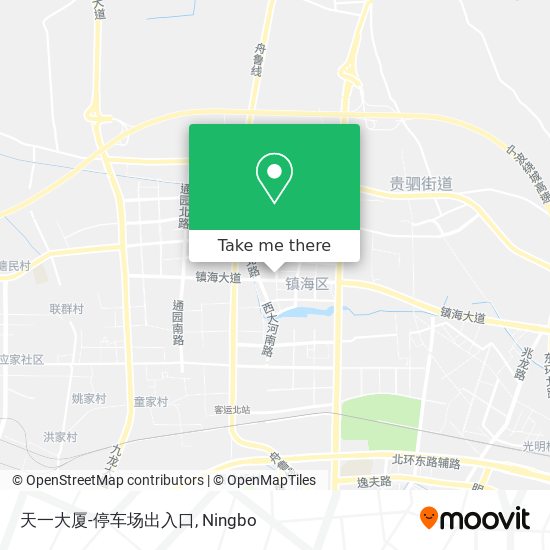 天一大厦-停车场出入口 map