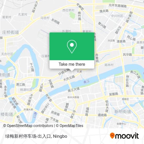 绿梅新村停车场-出入口 map