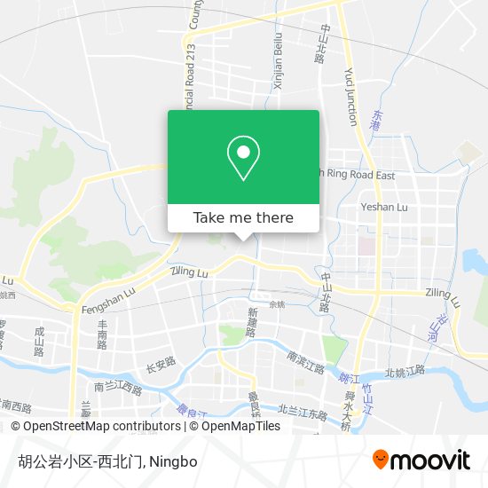 胡公岩小区-西北门 map