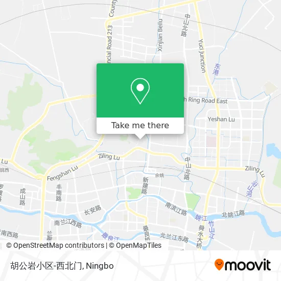 胡公岩小区-西北门 map