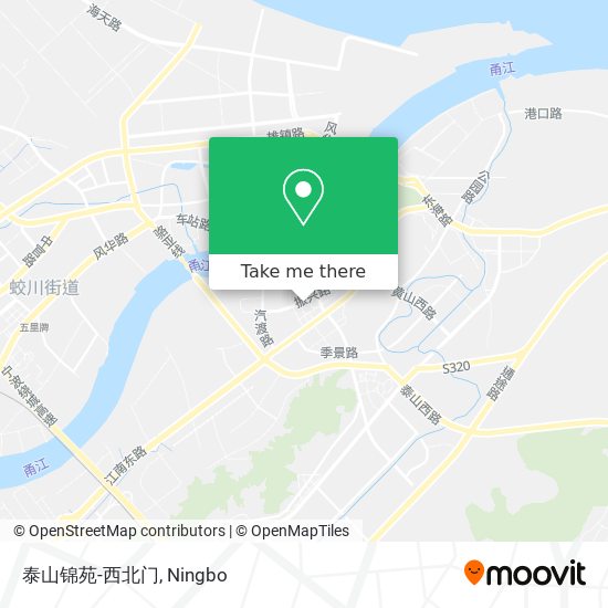 泰山锦苑-西北门 map
