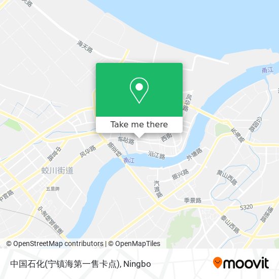 中国石化(宁镇海第一售卡点) map