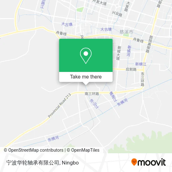 宁波华轮轴承有限公司 map