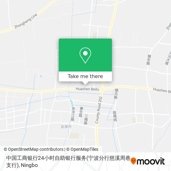 中国工商银行24小时自助银行服务(宁波分行慈溪周巷支行) map