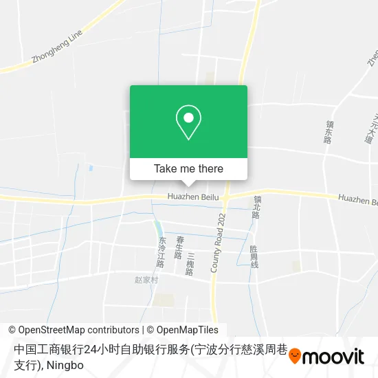 中国工商银行24小时自助银行服务(宁波分行慈溪周巷支行) map