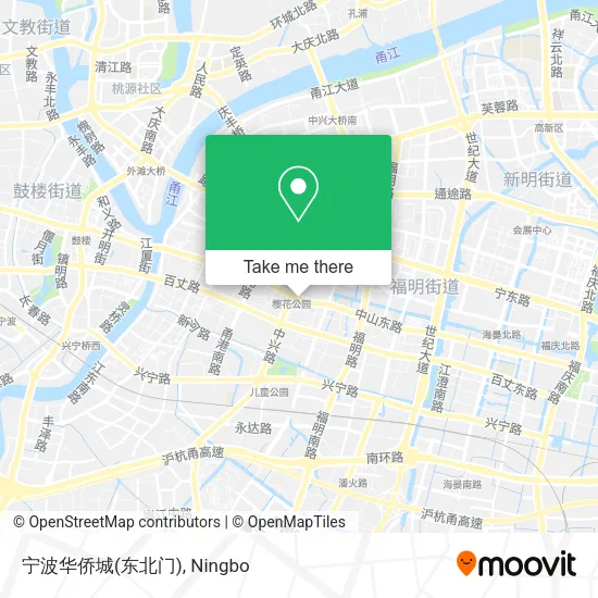 宁波华侨城(东北门) map