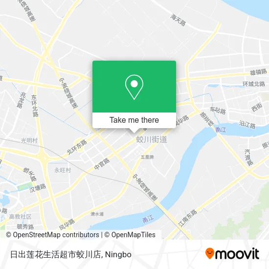 日出莲花生活超市蛟川店 map