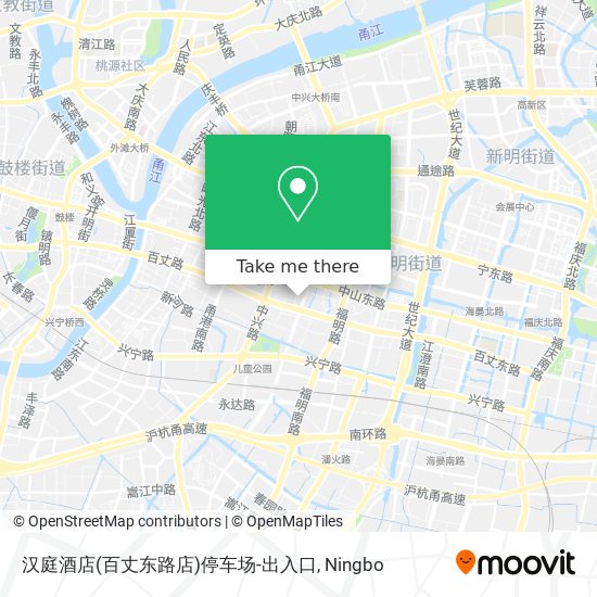 汉庭酒店(百丈东路店)停车场-出入口 map
