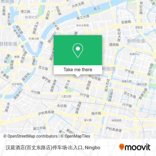 汉庭酒店(百丈东路店)停车场-出入口 map