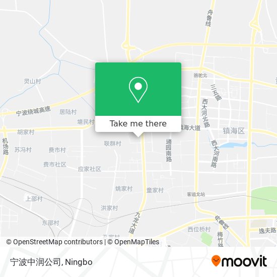 宁波中润公司 map