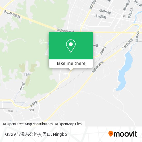 G329与溪东公路交叉口 map