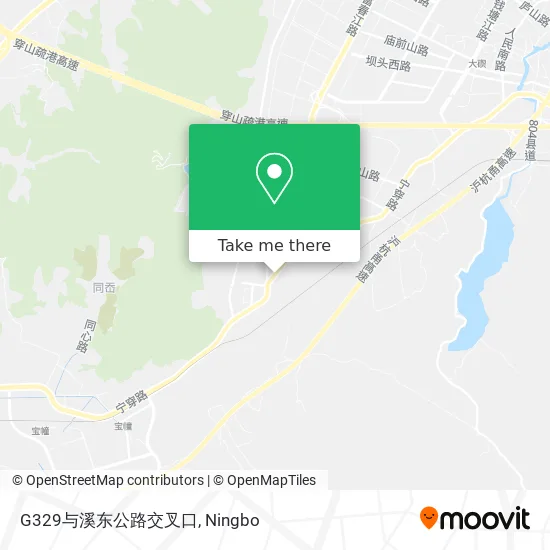 G329与溪东公路交叉口 map