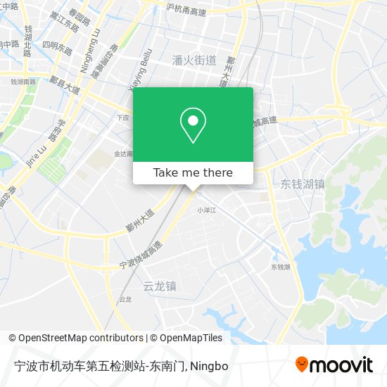 宁波市机动车第五检测站-东南门 map