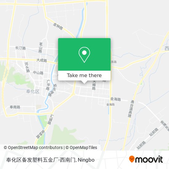 奉化区备发塑料五金厂-西南门 map