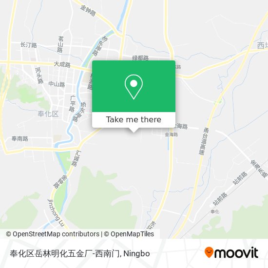 奉化区岳林明化五金厂-西南门 map