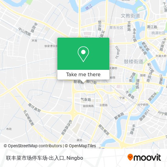 联丰菜市场停车场-出入口 map