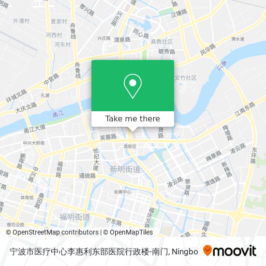 宁波市医疗中心李惠利东部医院行政楼-南门 map