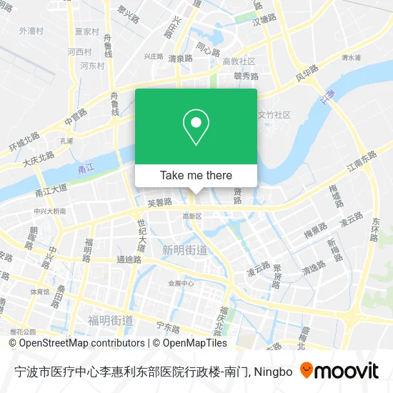 宁波市医疗中心李惠利东部医院行政楼-南门 map