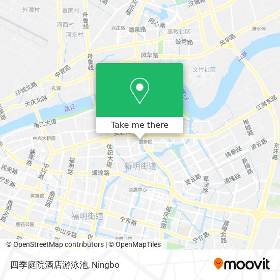 四季庭院酒店游泳池 map
