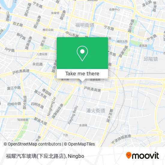 福耀汽车玻璃(下应北路店) map
