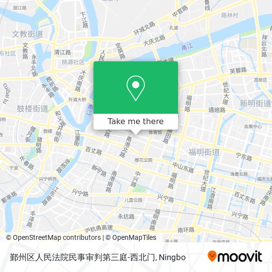 鄞州区人民法院民事审判第三庭-西北门 map