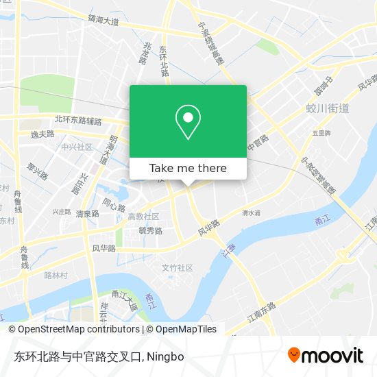 东环北路与中官路交叉口 map