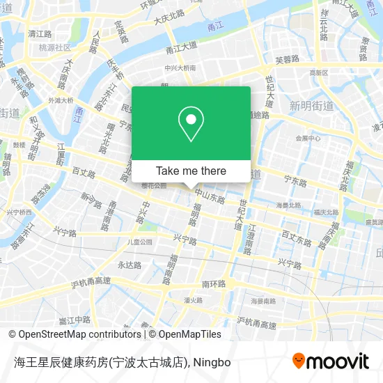 海王星辰健康药房(宁波太古城店) map