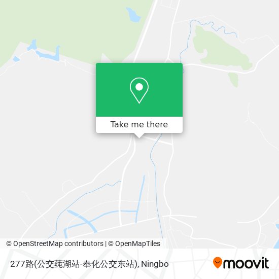 277路(公交莼湖站-奉化公交东站) map