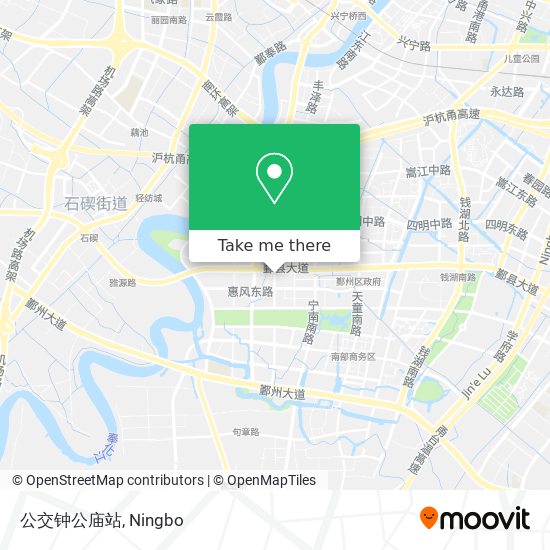 公交钟公庙站 map