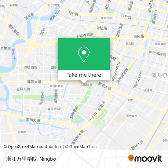 浙江万里学院 map